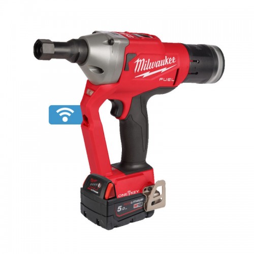 Заклепочник аккумуляторный для вытяжных заклепок MILWAUKEE M18 ONEFLT-502X, (Ø4,8-6,4мм)(ЗУ+3акХ5)