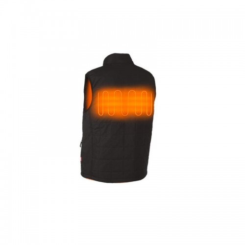 Жилет с подогревом MILWAUKEE, M12 HPVBL2-0(XL), черный (размер XL)