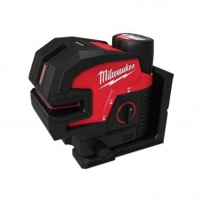 Нивелир 4х точечный лазерный аккумуляторный MILWAUKEE M12 CLL4P-301C (зелёный луч) (ЗУ+1Х3Ач+кейс)