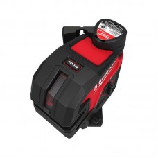 Нивелир 4х точечный лазерный аккумуляторный MILWAUKEE M12 CLL4P-301C (зелёный луч) (ЗУ+1Х3Ач+кейс)