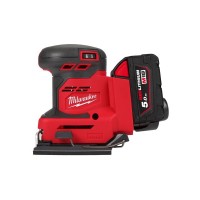 Шлифмашина вибрационная аккумуляторная MILWAUKEE M18 BQSS-502B (ЗУ+2акк.Х5Ач+сумка)
