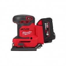 Шлифмашина вибрационная аккумуляторная MILWAUKEE M18 BQSS-502B (ЗУ+2акк.Х5Ач+сумка)