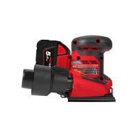 Шлифмашина вибрационная аккумуляторная MILWAUKEE M18 BQSS-502B (ЗУ+2акк.Х5Ач+сумка)