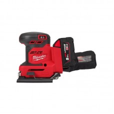 Шлифмашина вибрационная аккумуляторная MILWAUKEE M18 BQSS-502B (ЗУ+2акк.Х5Ач+сумка)
