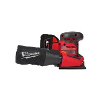 Шлифмашина вибрационная аккумуляторная MILWAUKEE M18 BQSS-502B (ЗУ+2акк.Х5Ач+сумка)