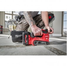 Шлифмашина ленточная аккумуляторная бесщеточная MILWAUKEE M18 FBTS75-0 (каркас)