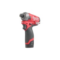 Шуруповерт ударный гидравлический аккумуляторный бесщёточный MILWAUKEE (50Нм) M12 FQID-202X