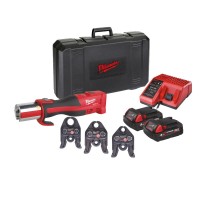 Обжимник гидравлический аккумуляторный для труб MILWAUKEE M18 BLHPT-202C TH-SET  (ЗУ+2Х2Ач+кейс)