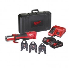 Обжимник гидравлический аккумуляторный для труб MILWAUKEE M18 BLHPT-202C TH-SET  (ЗУ+2Х2Ач+кейс)