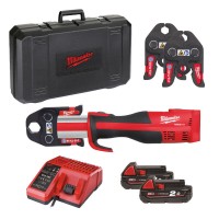 Обжимник гидравлический аккумуляторный для труб MILWAUKEE M18 BLHPT-202C TH-SET  (ЗУ+2Х2Ач+кейс)