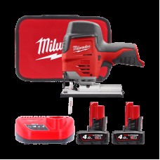 Пила лобзиковая аккумуляторная MILWAUKEE M12 JS-402B (ЗУ+2акк.Х4Ач+сумка)