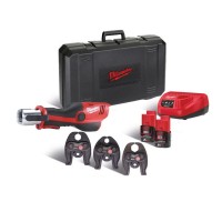 Обтискач гідравлічний акумуляторний для труб MILWAUKEE M12 HPT-202C TH-KIT (ЗУ+2акк.Х2Ач+кейс)