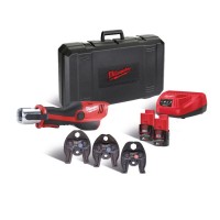 Обтискач гідравлічний акумуляторний для труб MILWAUKEE M12 HPT-202C TH-KIT (ЗУ+2акк.Х2Ач+кейс)
