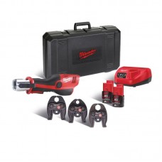 Обжимник гидравлический аккумуляторный для труб MILWAUKEE M12 HPT-202C U-KIT (ЗУ+2акк.Х2Ач+кейс)