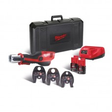 Обжимник гидравлический аккумуляторный для труб MILWAUKEE M12 HPT-202C U-KIT (ЗУ+2акк.Х2Ач+кейс)