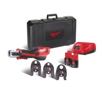 Обжимник гидравлический аккумуляторный для труб MILWAUKEE M12 HPT-202C U-KIT (ЗУ+2акк.Х2Ач+кейс)