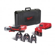 Обжимник гидравлический аккумуляторный для труб MILWAUKEE M12 HPT-202C U-KIT (ЗУ+2акк.Х2Ач+кейс)