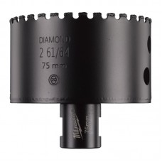 Коронка алмазная Diamond Max MILWAUKEE, Ø75мм M14 (сухое сверление)
