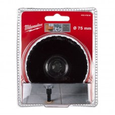 Коронка алмазная Diamond Max MILWAUKEE, Ø75мм M14 (сухое сверление)