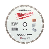 Диск алмазний Speedcross MILWAUKEE SUDD 350, Ø350мм (залізобетон, цегла)