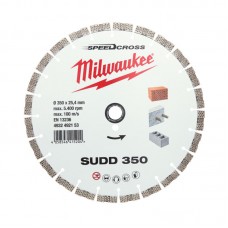 Диск алмазний Speedcross MILWAUKEE SUDD 350, Ø350мм (залізобетон, цегла)