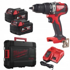 Дрель-шуруповёрт аккумуляторная бесщёточная M18 BLPD2-502X , крут. мом. 82 Нм, MILWAUKEE