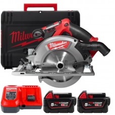 Пила дискова акумуляторна безщіткова MILWAUKEE M18 CCS55-502X Ø165мм (ЗУ+2акк.Х5Ач+HDкейс)