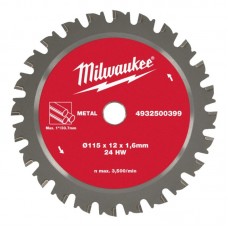 Диск пильний для труб металевих MILWAUKEE, FPCSB Ø115х12х1,6мм, 24зуба (для M18 FPCS)