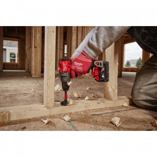 Дриль-шуруповерт акумуляторна безщіткова MILWAUKEE M18 FDD3-0X (158 м) (каркас+HDкейс) + M18 B5