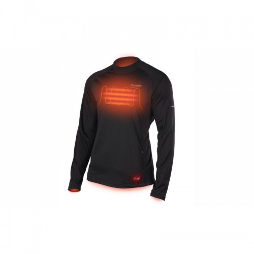 Футболка с подогревом MILWAUKEE, L4 HBLB-301L, с длинным рукавом, (размер L)