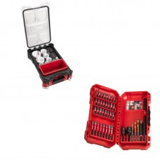 Набор коронок Milwaukee 10 предметов в PACKOUT + набор сверл SHOCKWAVE 40 предметов