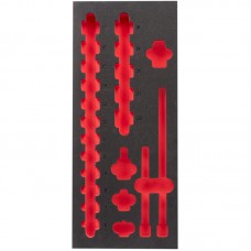 Ложемент для головок ShW 3/8\" STD MILWAUKEE, (17шт) (45х175,8х417мм) для тележек