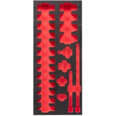 Ложемент для головок удлиненных ShW 3/8\" SKT MILWAUKEE, (23шт) (45х175,8х417мм) для тележек