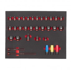 Ложемент с головками ShW 1/2'' STD MILWAUKEE, (32шт) (45х536х417мм) для тележек