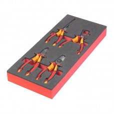 Ложемент з інструментом шарнірно-губцевим VDE MILWAUKEE, (4шт) (45х178,5х417мм) для візків