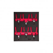 Ложемент с щипцами для стопорных колец MILWAUKEE, (5шт) (45х357х417мм) для тележек