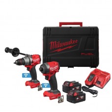 Набір інстр.акум. MILWAUKEE, M18 ONEPP2A3-502X (ONEPD3, ONEID2, зар.пр., 2акум.Х5Аг,HDкейс)