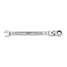 Ключ рожково-накидний MAX BITE MILWAUKEE с трещеткой и шарниром, 8мм