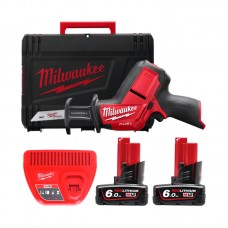 Пила сабельная аккумуляторная бесщеточная MILWAUKEE M12 CHZ-602X (ЗУ+2акк.Х6Ач+HDкейс)