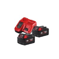 Енергокомплект MILWAUKEE M18 NRG-402С (ЗУ M12-18FC+2акк.Х4Ач В4)