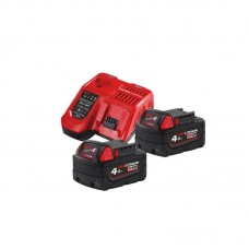 Энергокомплект MILWAUKEE M18 NRG-402С (ЗУ M12-18FC+2акк.Х4Ач В4)