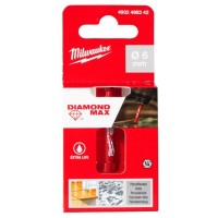 Коронка алмазная Diamond Plus/Max MILWAUKEE, Ø6,0мм (1/4 Hex) (с водой)