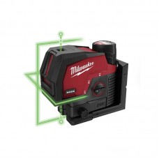 Нивелир линейно-точечный аккумуляторный MILWAUKEE M12 CLLP-301C (зелёный луч)