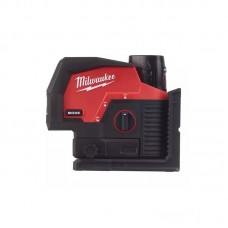 Нивелир линейно-точечный аккумуляторный MILWAUKEE M12 CLLP-301C (зелёный луч)