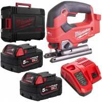 Пила лобзиковая аккумуляторная бесщёточная MILWAUKEE M18 FJS-502X (ЗУ+2акк.Х5Ач+HDкейс)
