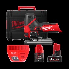 Пила лобзиковая аккумуляторная бесщёточная MILWAUKEE M12 FJS-422X (ЗУ+2акк+HDкейс)