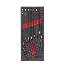 Ложемент с ключами рожково-накидными MAX BITE MILWAUKEE (15шт) (45х178,5х417мм) для тележек