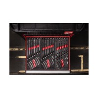 Ложемент с ключами рожково-накидними с трещеткой MAX BITE MILWAUKEE (22шт)(45х536х417мм) для тележек