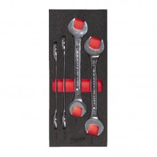 Ложемент с ключами рожкововыми MILWAUKEE (4шт) (45х178,5х417мм) для тележек