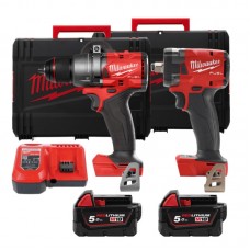 Набор из 2х инструментов аккумуляторных бесщеточных MILWAUKEE M18FPP2B3-502X